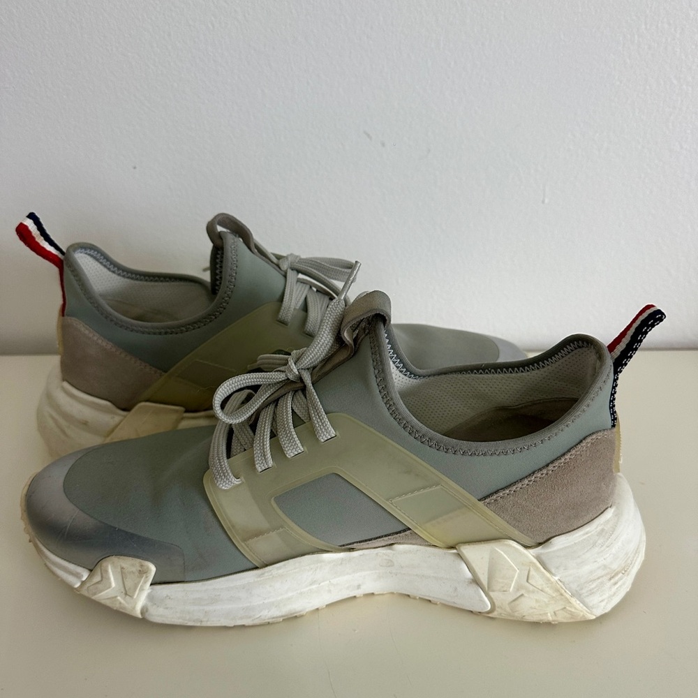 MONCLER Men's Lunarove Gray Silver Designer Shoes, SZ 43/US 10 - Picture 5 of 12
